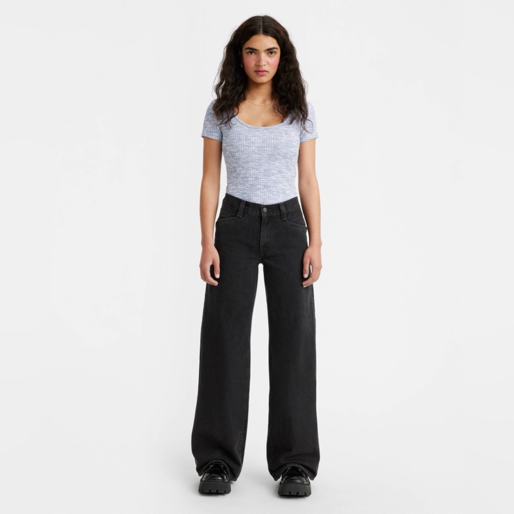 Levi's Black Wide Leg Jeans